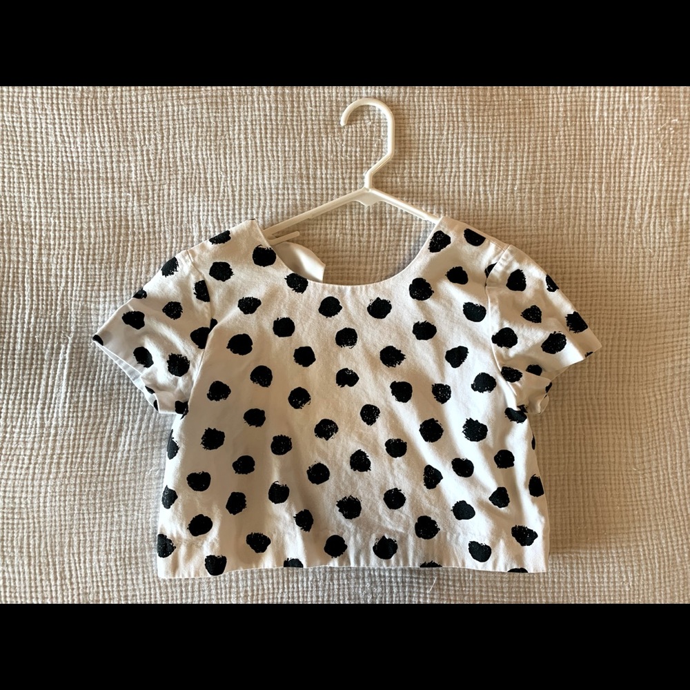 Polka dot crop